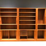 Teak wall system by Niels Bach for Dyrlund, 1970