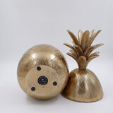 Vintage 1970s Hollywood Regency pineapple ice bucket