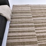 300x217cm  cream Saffran kilim carpet, large wool kilim rug, scandinavian