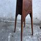 Sculpted wooden plant stand in Art Nouveau style, circa 1910.