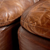 Modular leather sofa by Dreipunkt, set of 3.