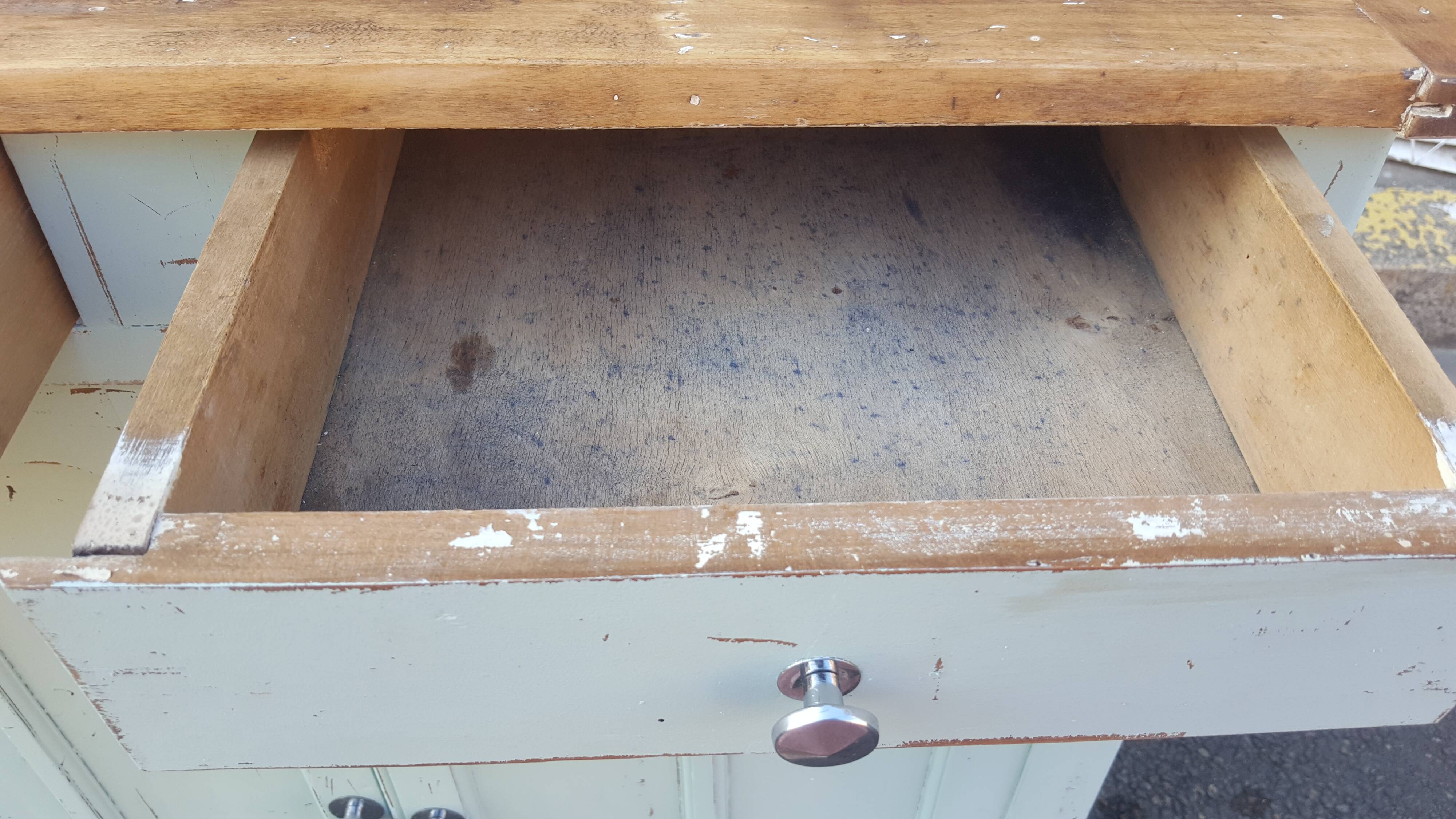 Pastel blue Parisian buffet