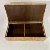 De Sede style storage bench, leather patchwork, 1970s design