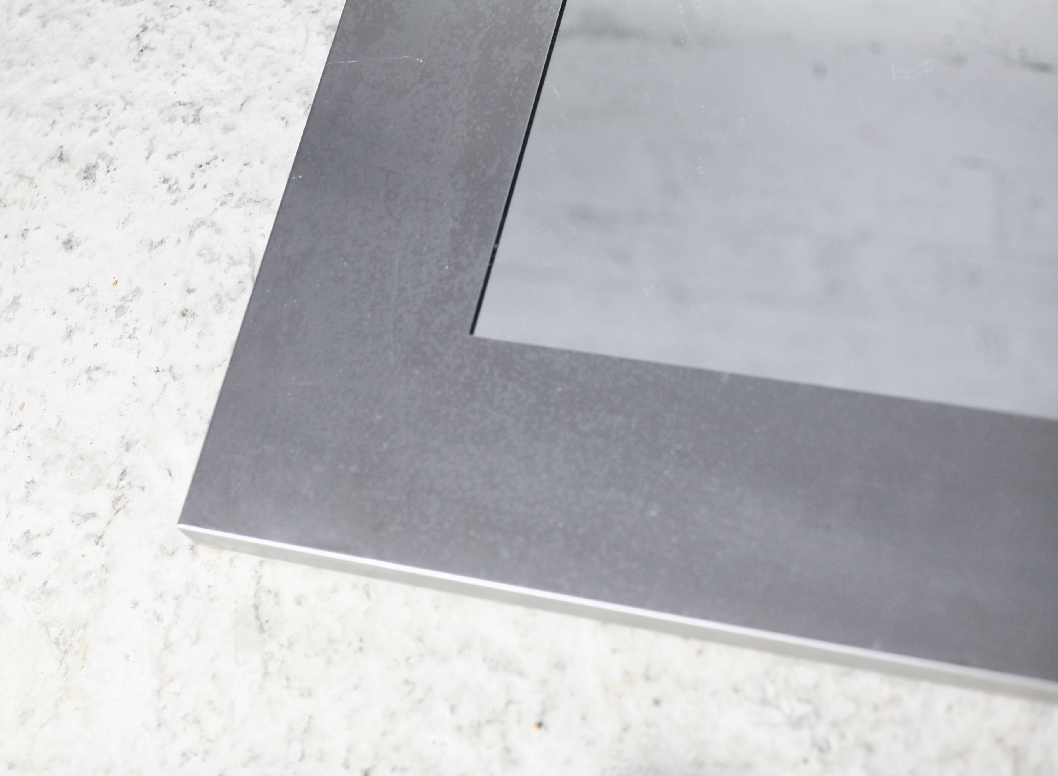 Large steel mirror from the 70s