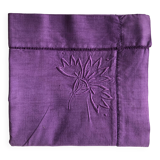 Antique Linen and Cotton Pillowcase Iris