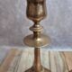 Pair of antique weighted brass candlesticks – neoclassical style