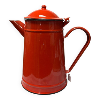 Cafetière émaillée rouge japy