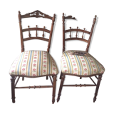 Lot de 2 chaises anciennes