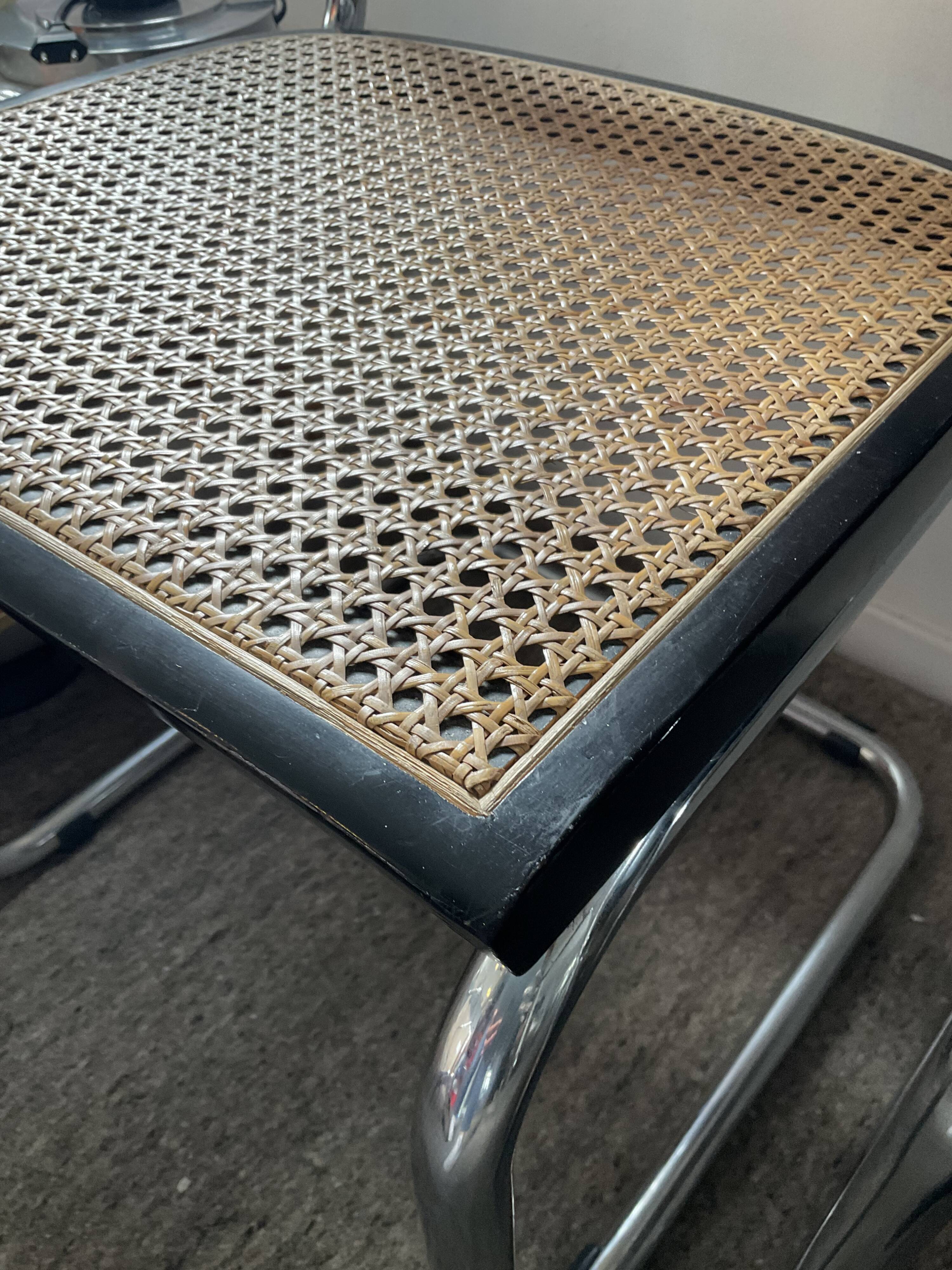 Pair of chairs Marcel Breuer Cesca B32