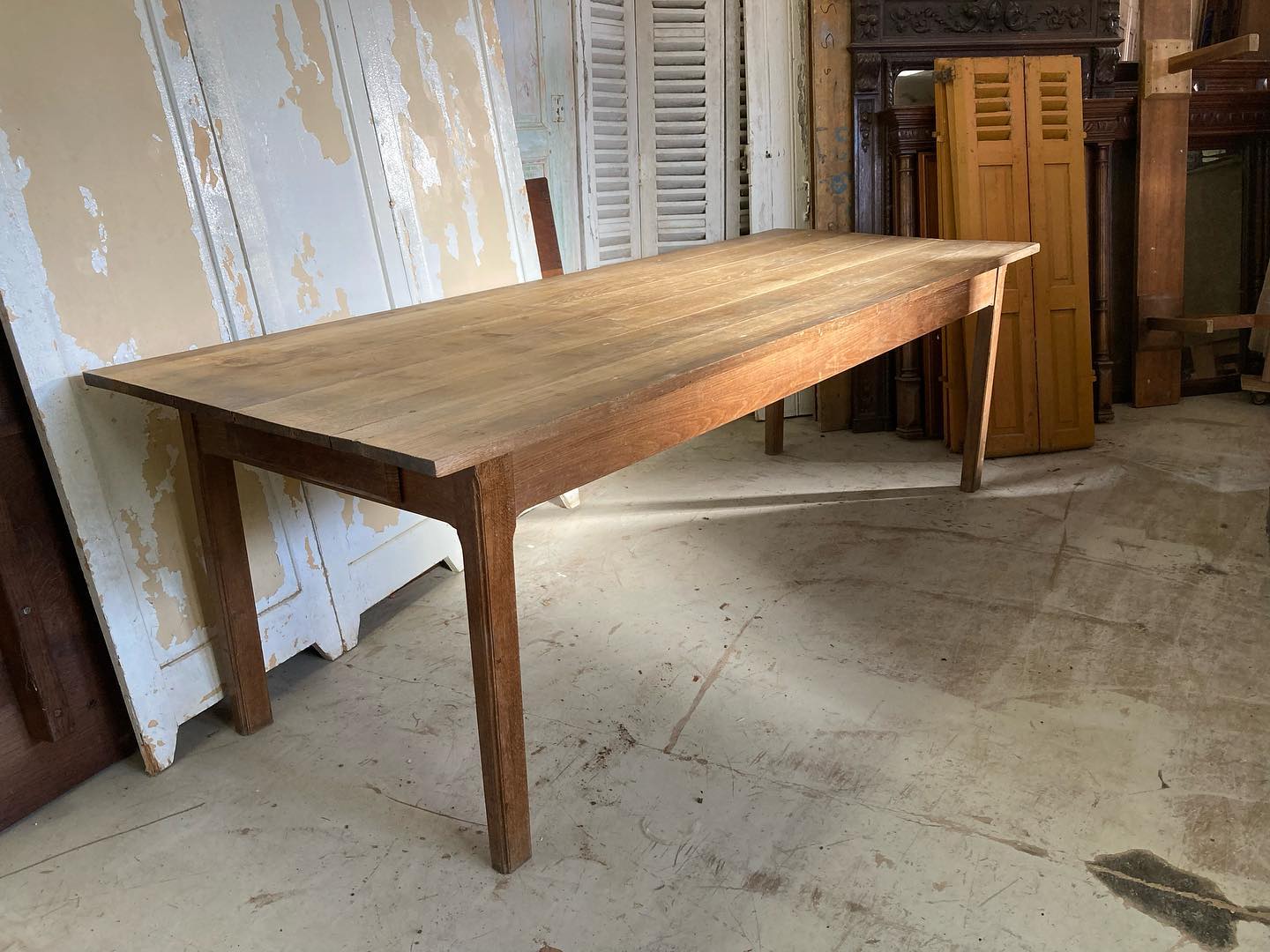 Oak farmhouse table
