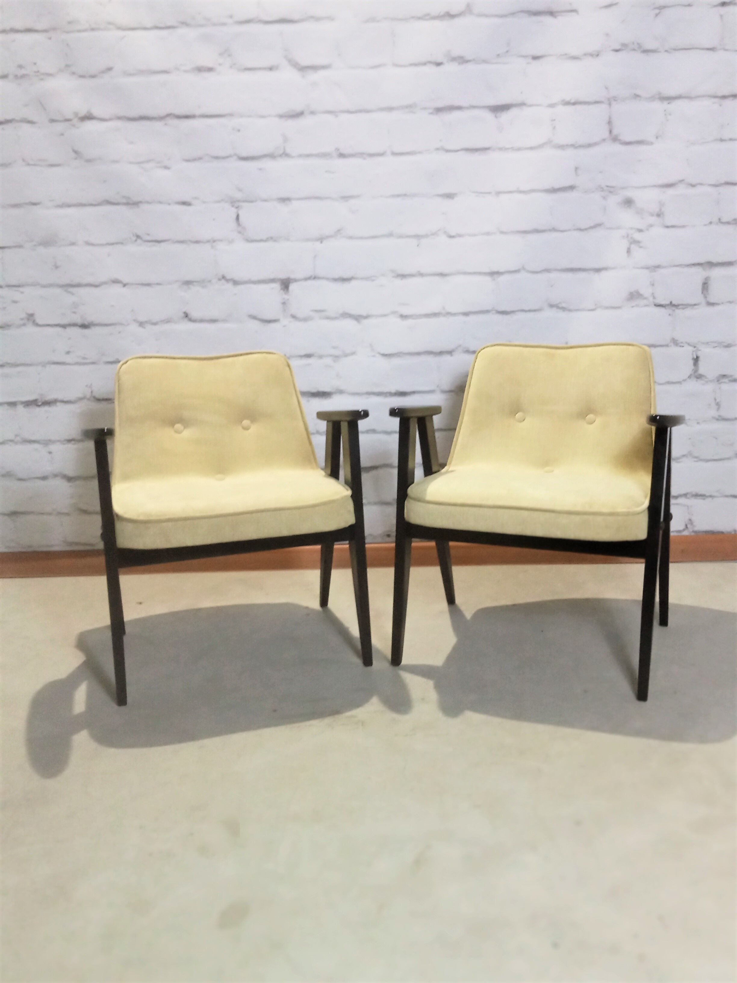 Vintage armchairs by Jozef Chierowski 1960's