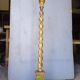 Lampadaire bois sculpté doré polychromé ep 1940