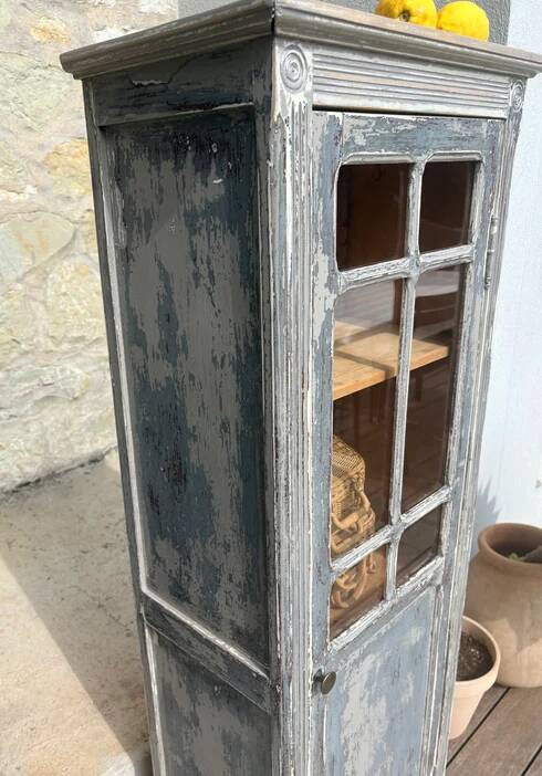 Petite armoire vitrée vintage « Simone »