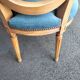 Pair of armchairs old medallion style louis xvi