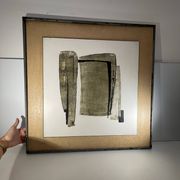 Abstract painting, Georges (Géo) De Vlamynck, oil on panel, ca 1960