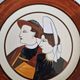 Plate HB Quimper Breton Couple