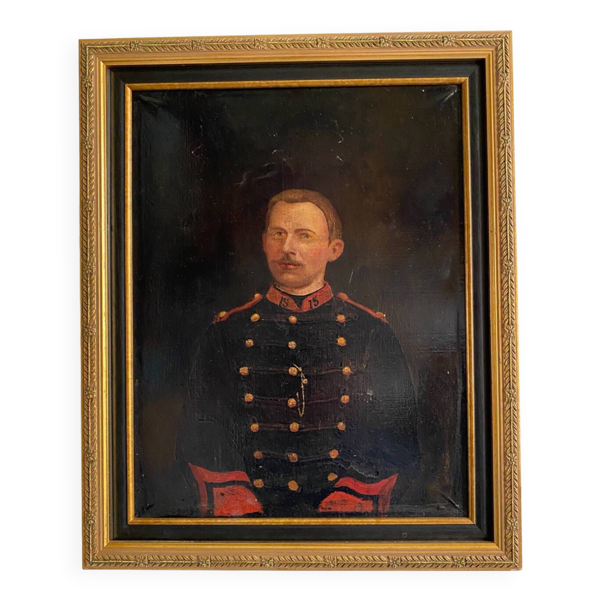 Portrait old soldier 19th