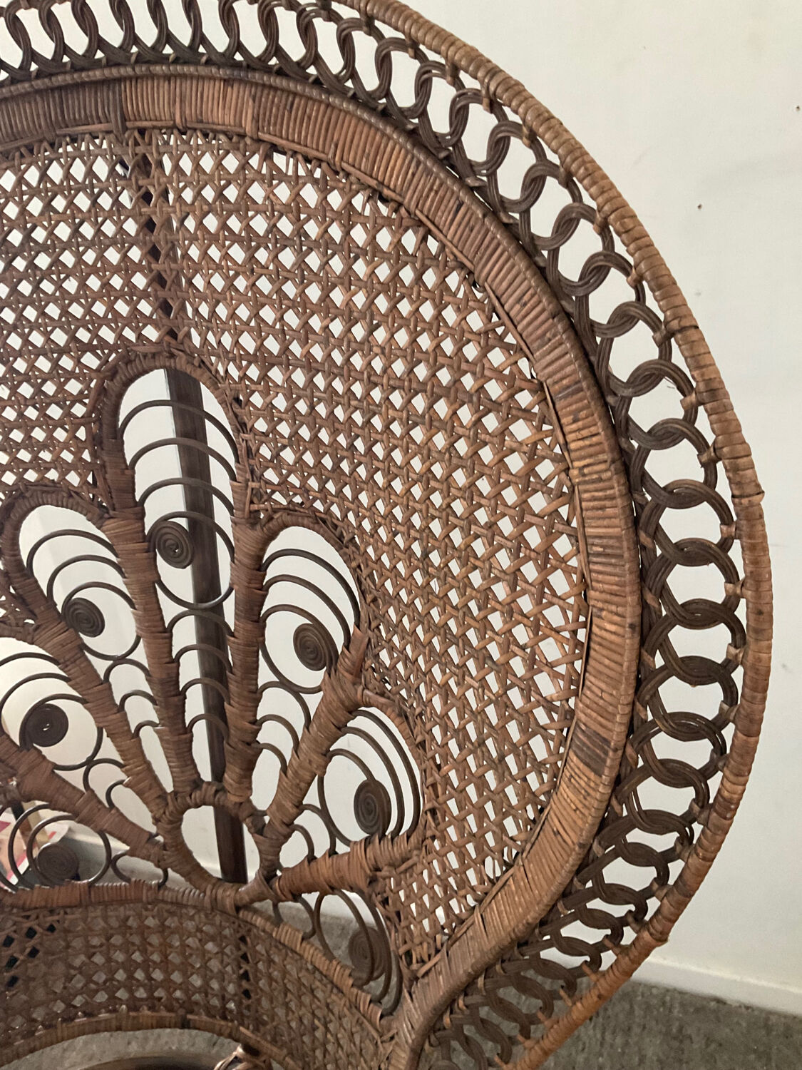 Fauteuil Paon Emmanuelle des années 60