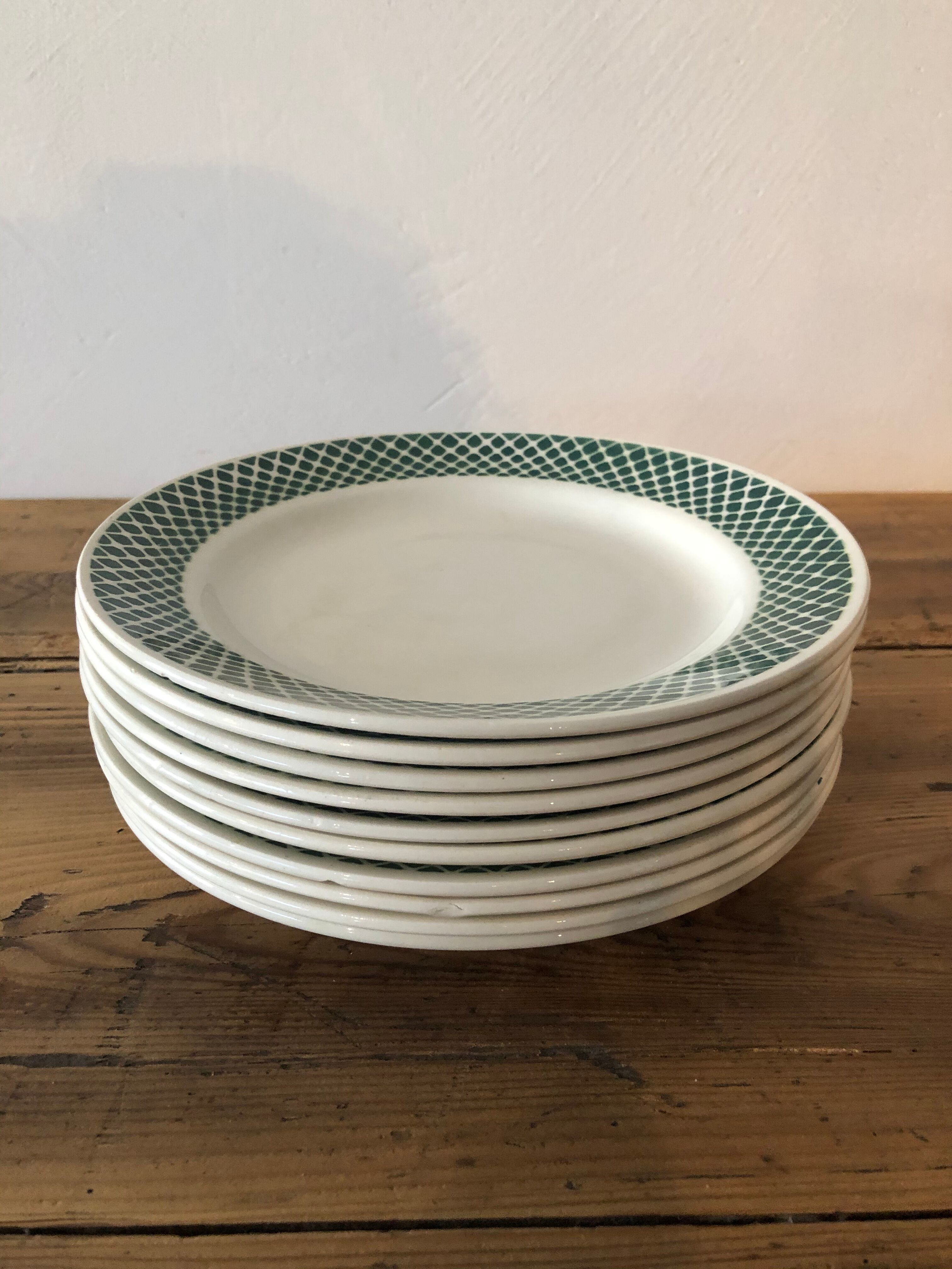 Vintage dessert plates, Iron Land