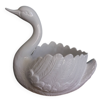 Cache pot jardinière cygne 34 cm