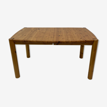 Rainer Daumiller extendable pine wood dining table , 1970’s