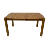 table à manger extensible en bois de pin, Rainer Daumiller, années 1970