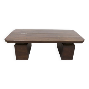Table basse style brutaliste - rectangulaire
