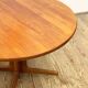 Extendable round mid century teak dining table, 1950s, Denmark