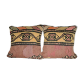 Set of 2 vintage kilim cushion covers 41x41 cm