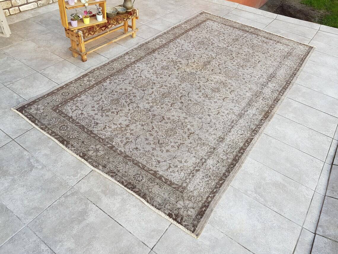 Turkish Handmade Vintage Tribal Rug sku v512