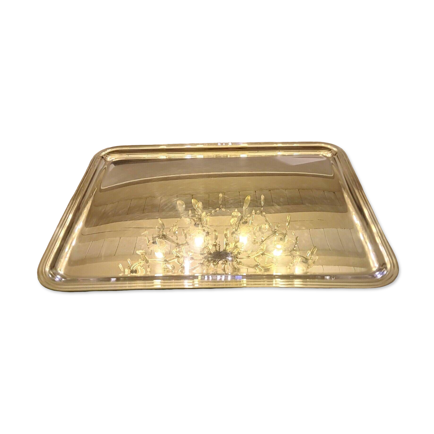 Christofle silver metal tray Albi model