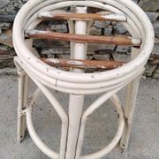 Tabouret De Bar En Rotin Vintage Année 70