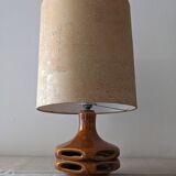 Glazed ceramic lamp from the 60s/70s West Germany