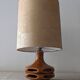 Glazed ceramic lamp from the 60s/70s West Germany