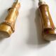 Salad servers with bamboo handles