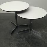 Round 1960 pull-out coffee tables