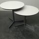 Round 1960 pull-out coffee tables