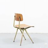 Chaise Friso Kramer Result 1ère édition chêne et jaune