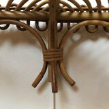 Rattan wall shelf
