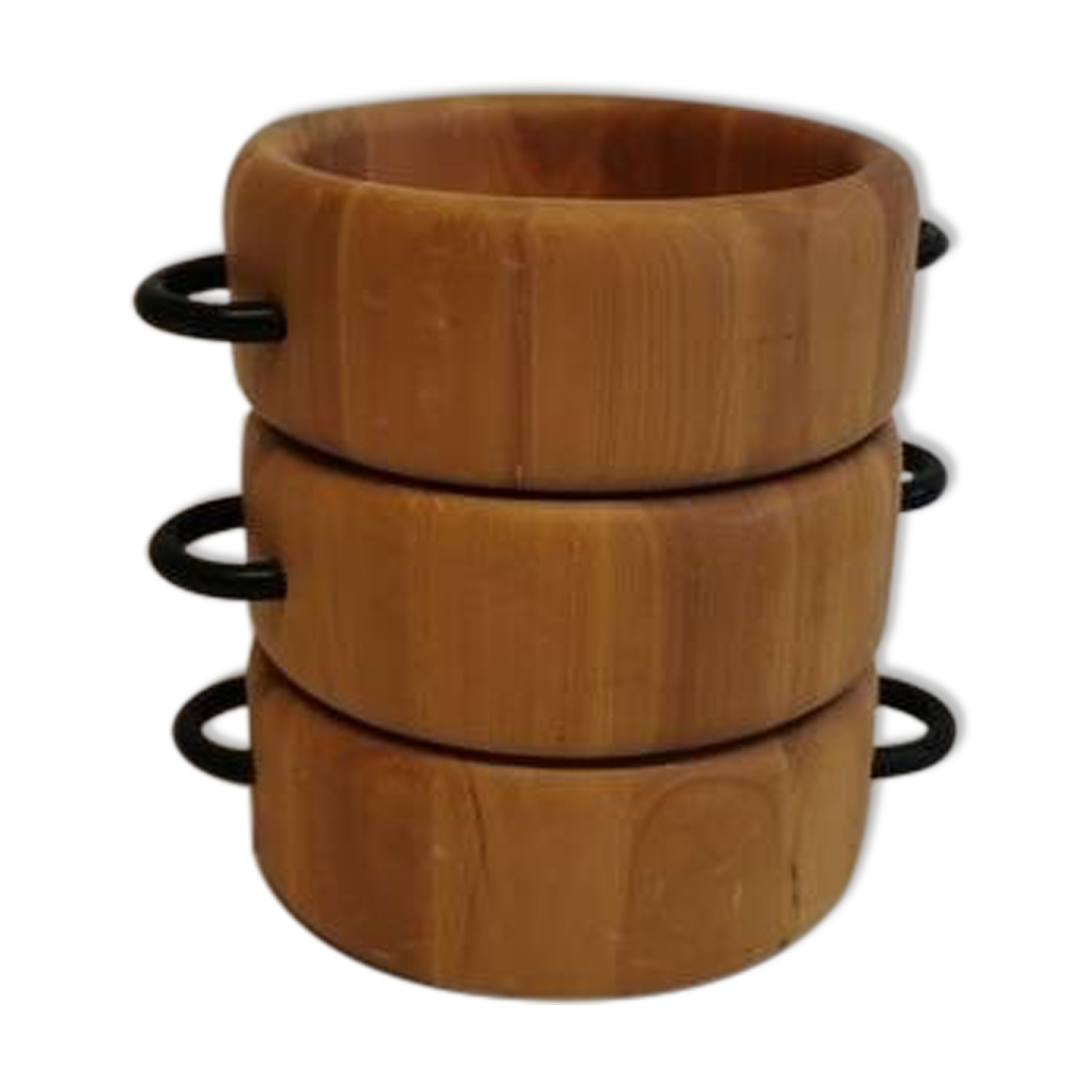 Danish  wooden bowls, from the 80s-90s, retro, vintage