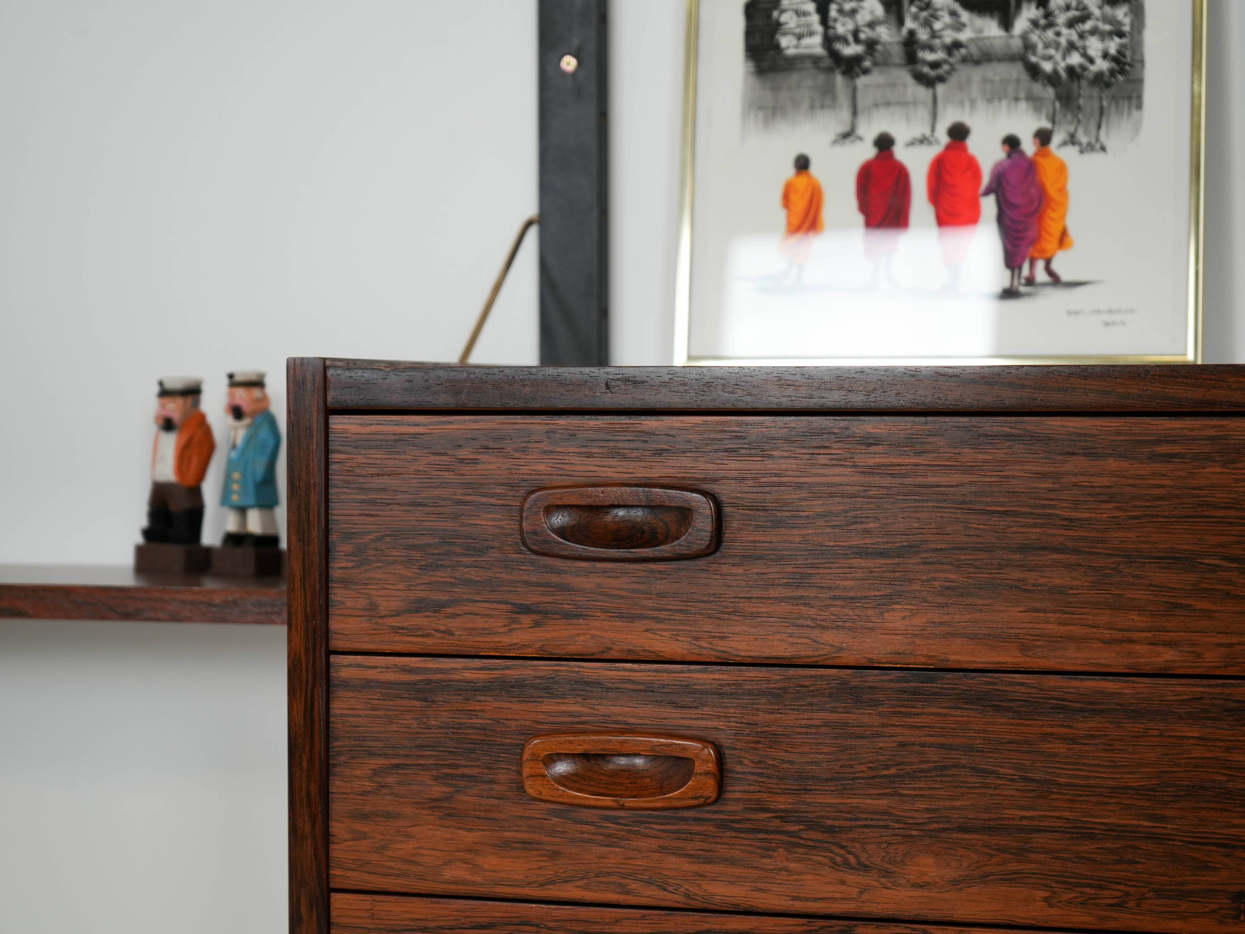 PS System rosewood bookcase, Danish design, 1960s, manufactured by Randers