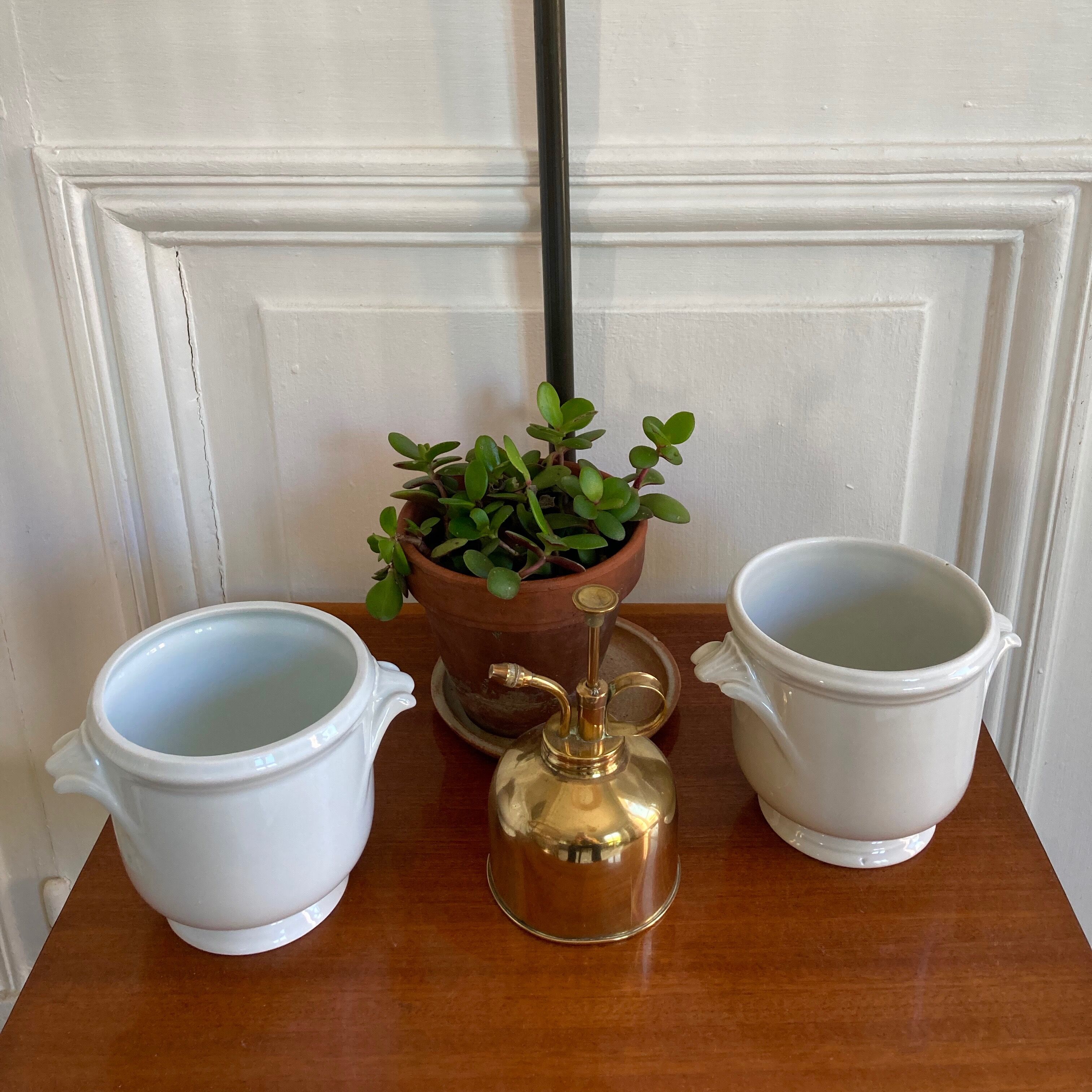 Paire de cache pots porcelaine de Limoges