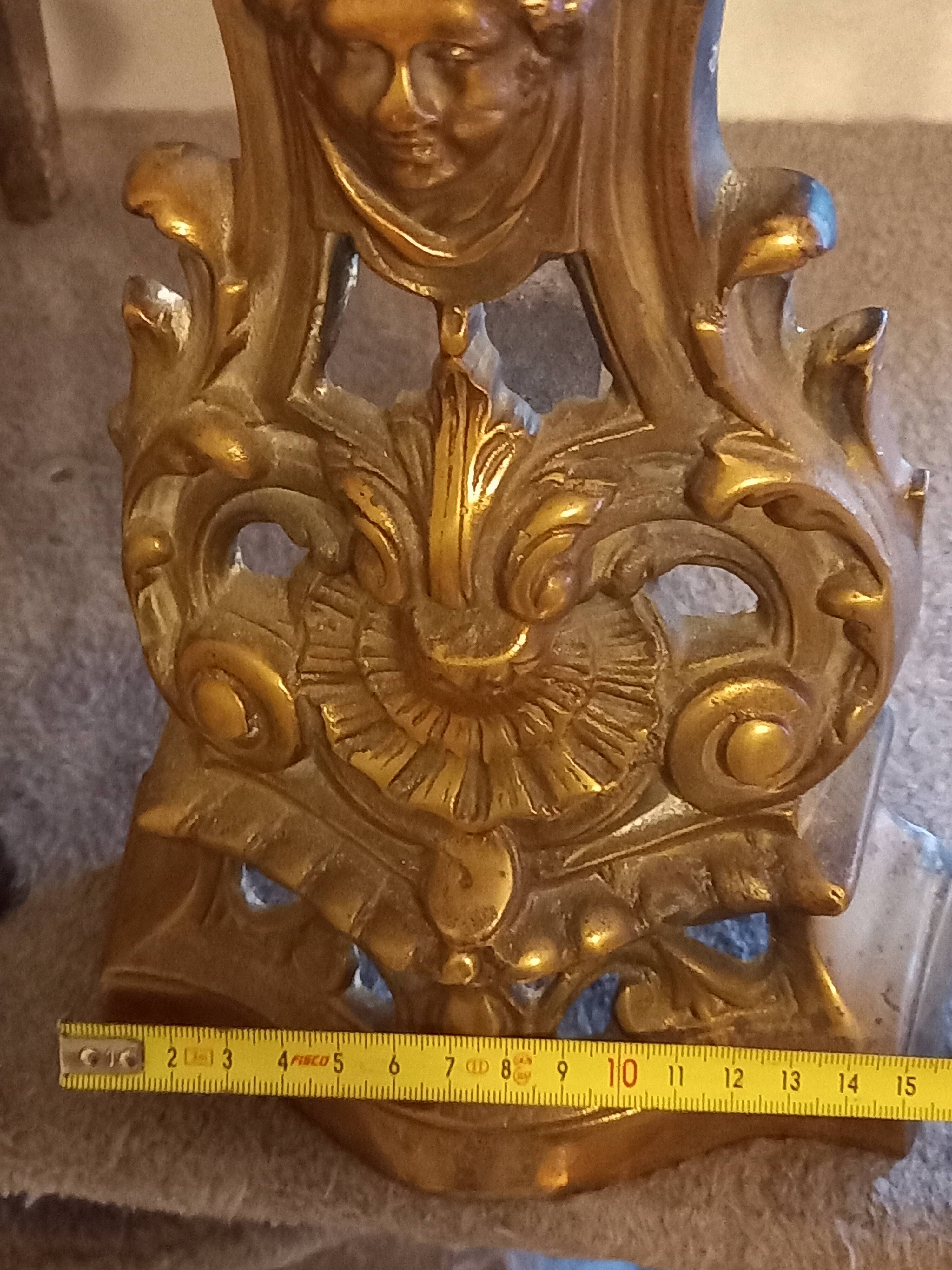 Gilded bronze candelabrum