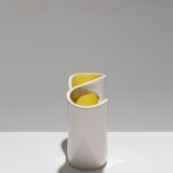 Double-opening earthenware vase, fernand elchinger, 1950s