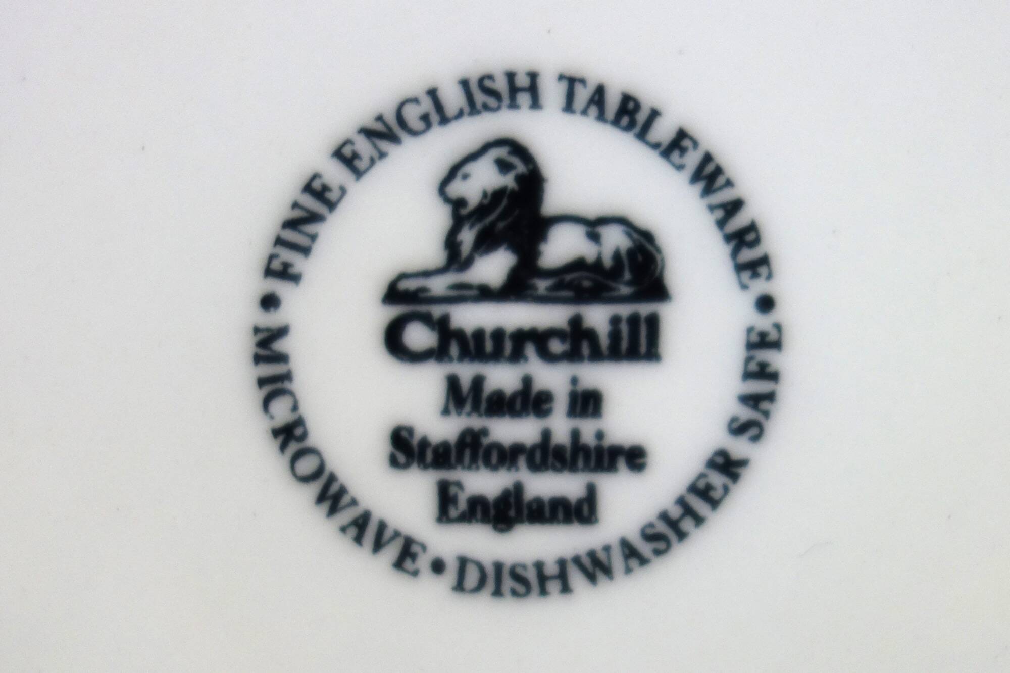 6 English plates