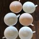 A set of 6 cups Colours Flowers Digoin Céranord Saint Amand