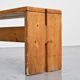 Banc en pin massif, Les Arcs, circa 1973
