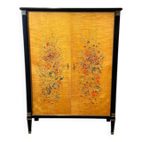 Exquisite 1950s neoclassical sycamore secretaire by Frères De Coene, Belgium.