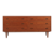 Midcentury Danish sideboard with 6 drawers in teak by Dyrlund 1960s