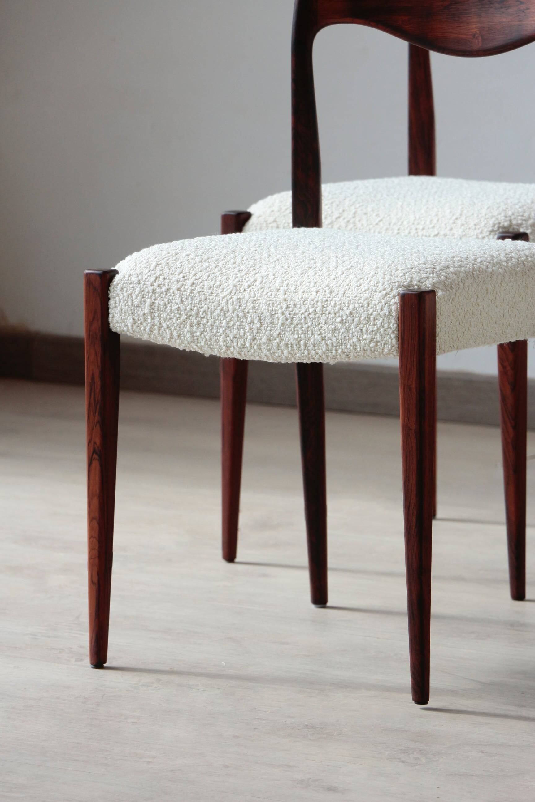 Set of 4 Scandinavian rosewood chairs – Otto Møller style | Vintage